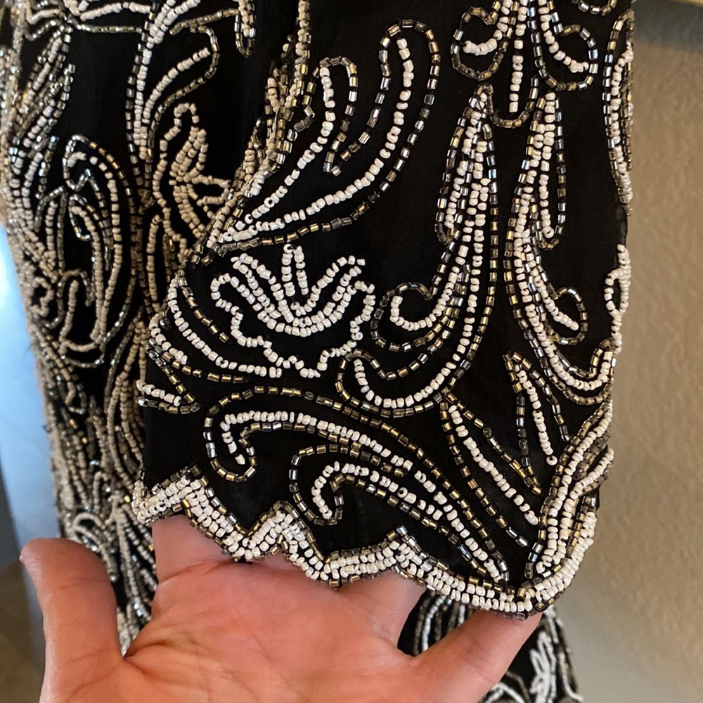 Vintage Stenay Silk beaded evening wear top - Picture 4 of 6